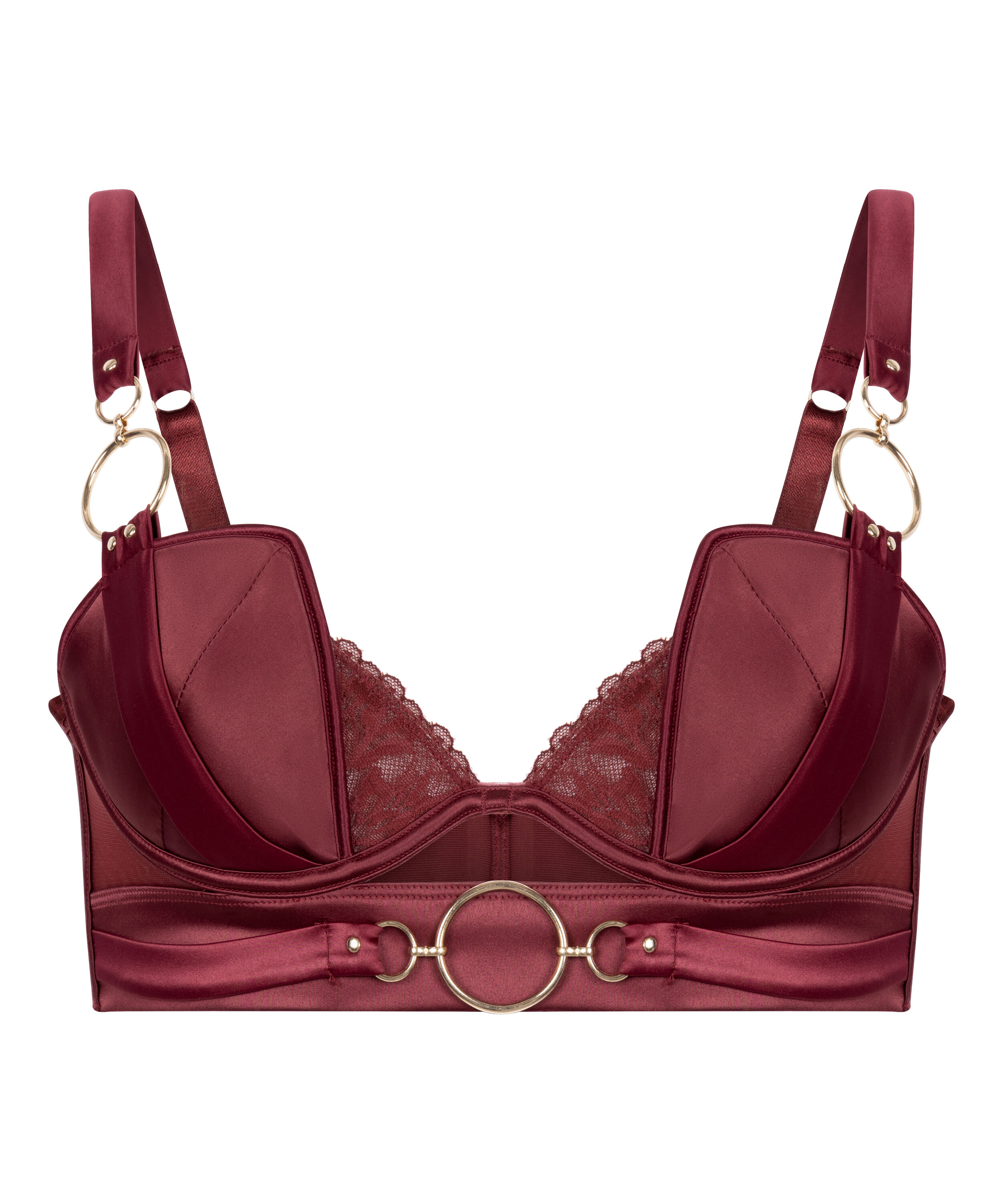 Voorgevormde longline beugel bh Marjolein, Rood