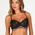 Soutien-gorge bustier rembourré à armatures Mila, Noir