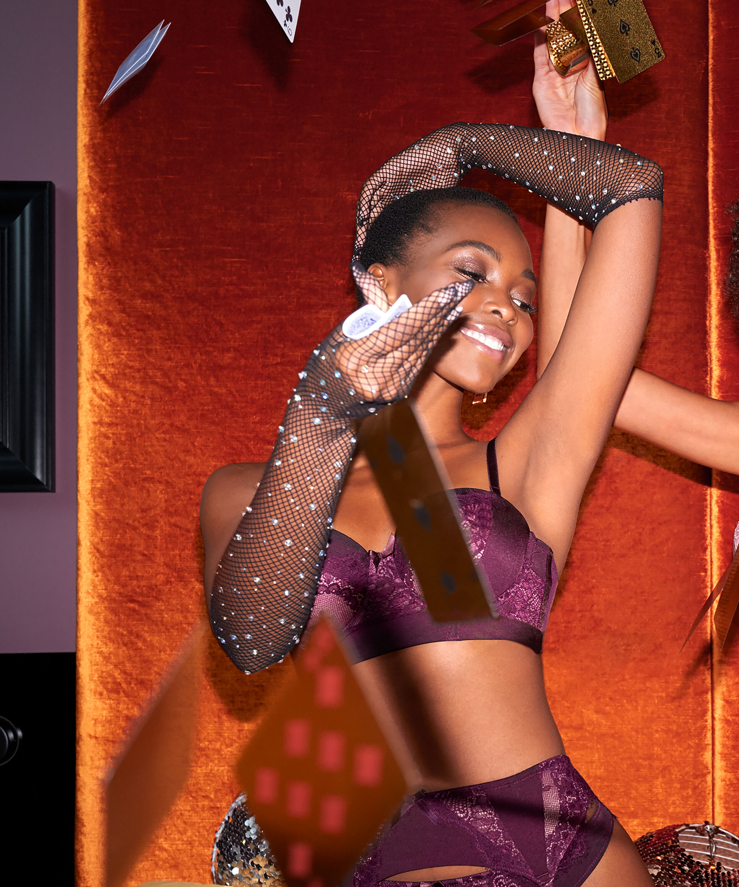 Soutien-gorge sans bretelles rembourr&eacute; &agrave; armatures Macy, Pourpre