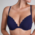 Voorgevormde beugel bikinitop Scallop, Blauw