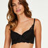 Voorgevormde longline beugel bh Mara, Zwart