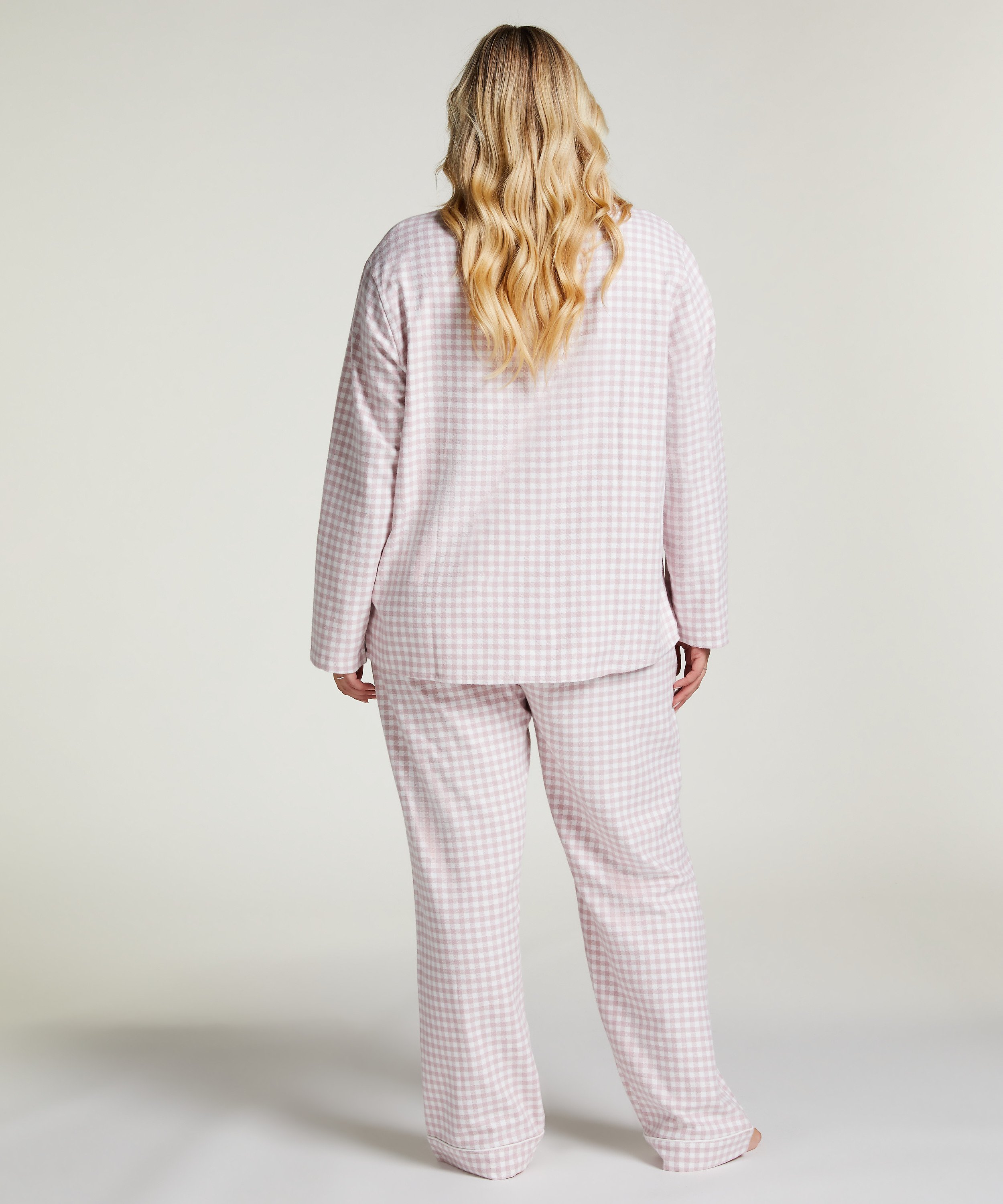 Pyjamabroek Flannel, Paars, main