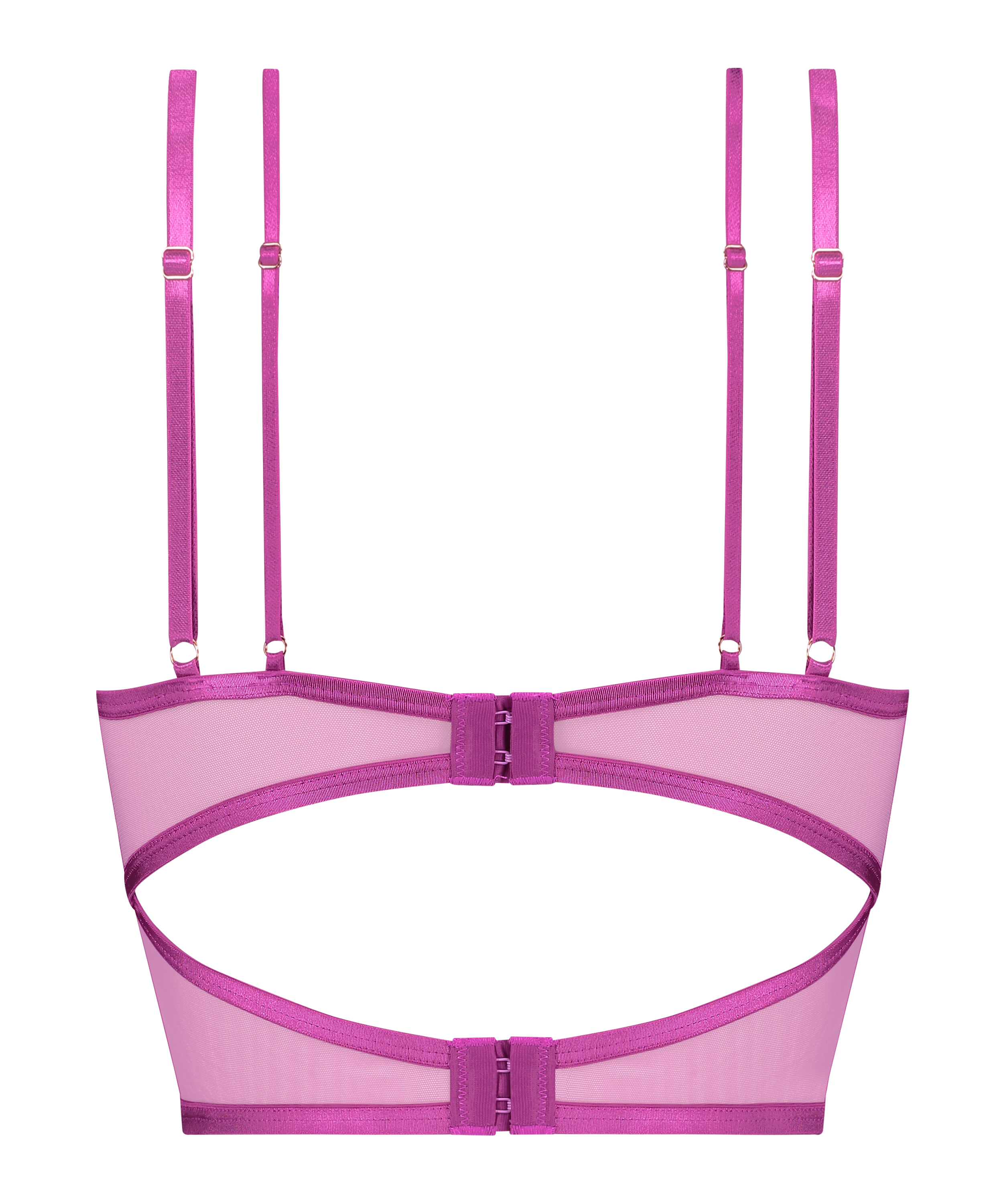 Niet-voorgevormde longline beugel bh Constance, Paars, main