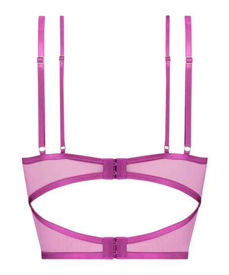 Niet-voorgevormde longline beugel bh Constance, Paars