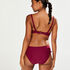Slip de bikini Rio taille haute Amanda Queen, Pourpre
