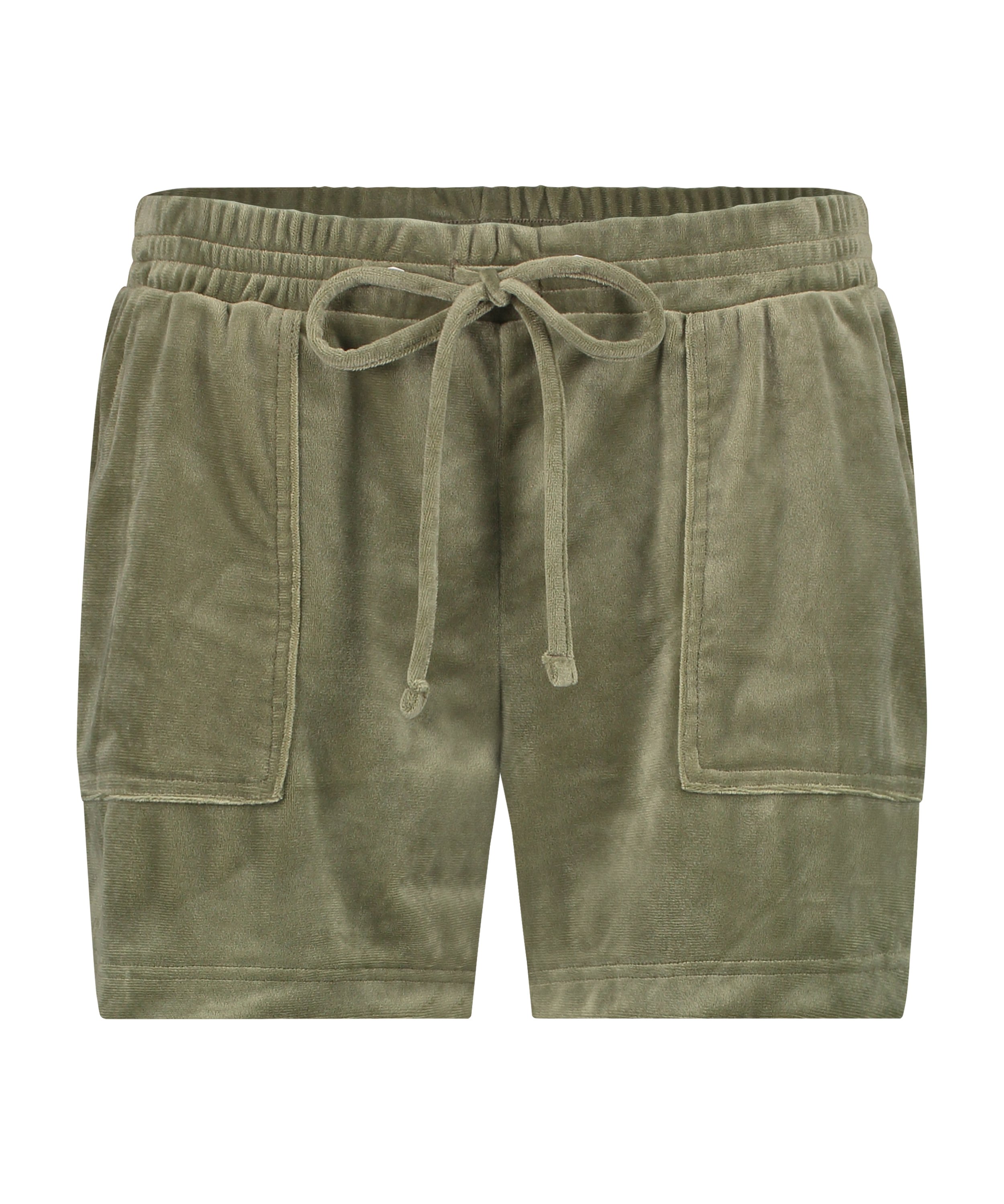 Shorts Velours Pocket, Groen, main