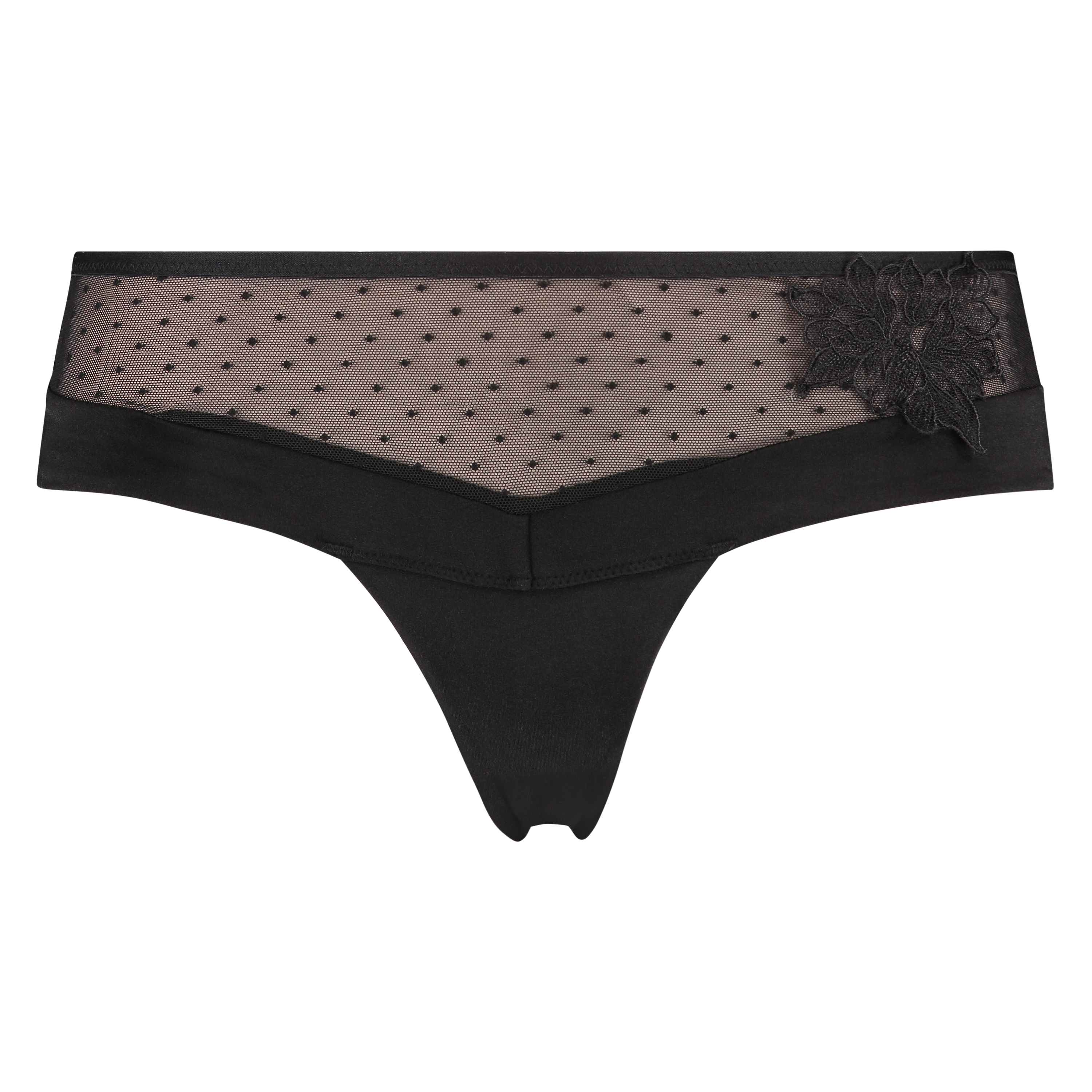 Boxer string Amelia, Noir, main