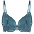 Voorgevormde push-up beugel bh Marine, Blauw