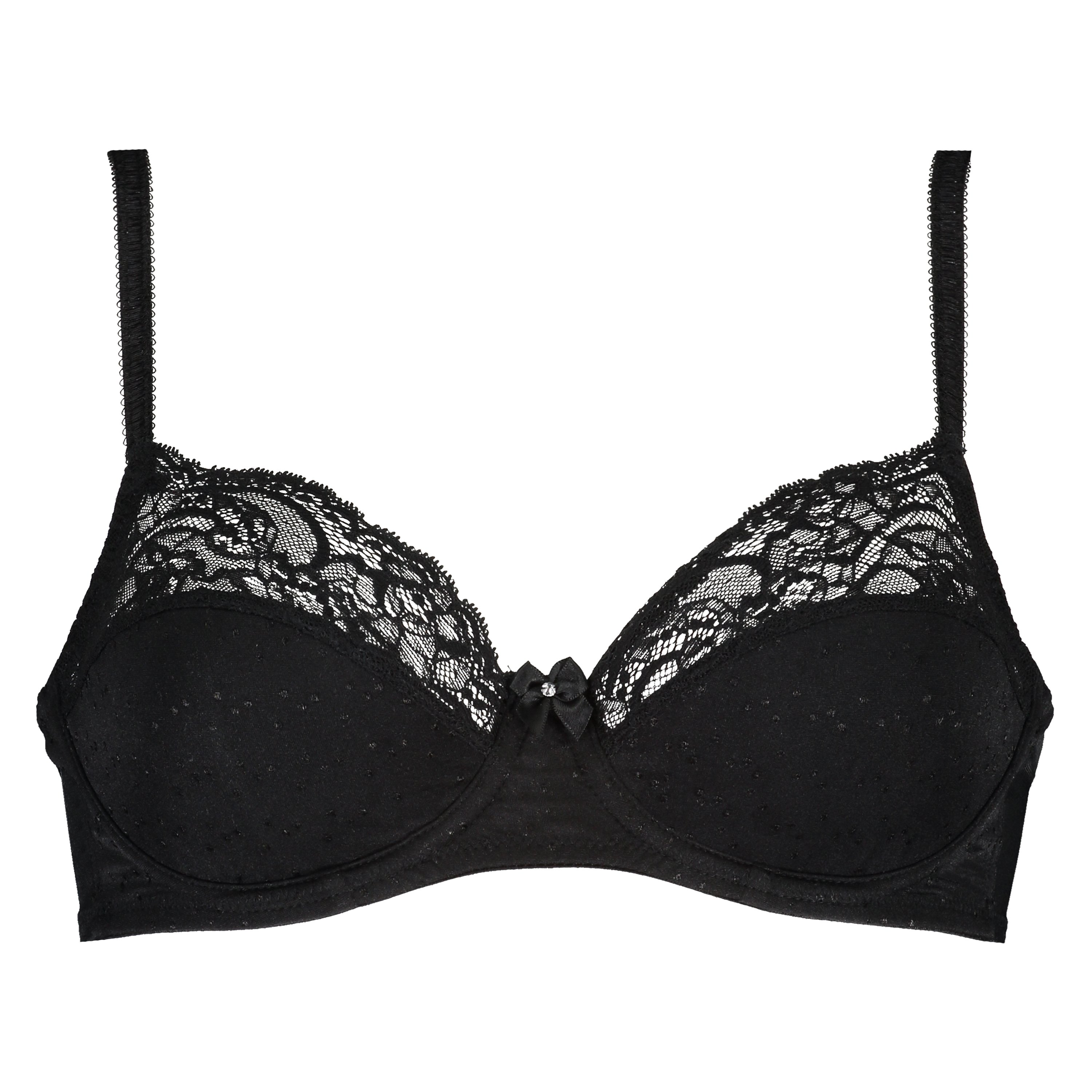 Soutien-gorge &agrave; armatures non-pr&eacute;form&eacute; Sophie, Noir, main