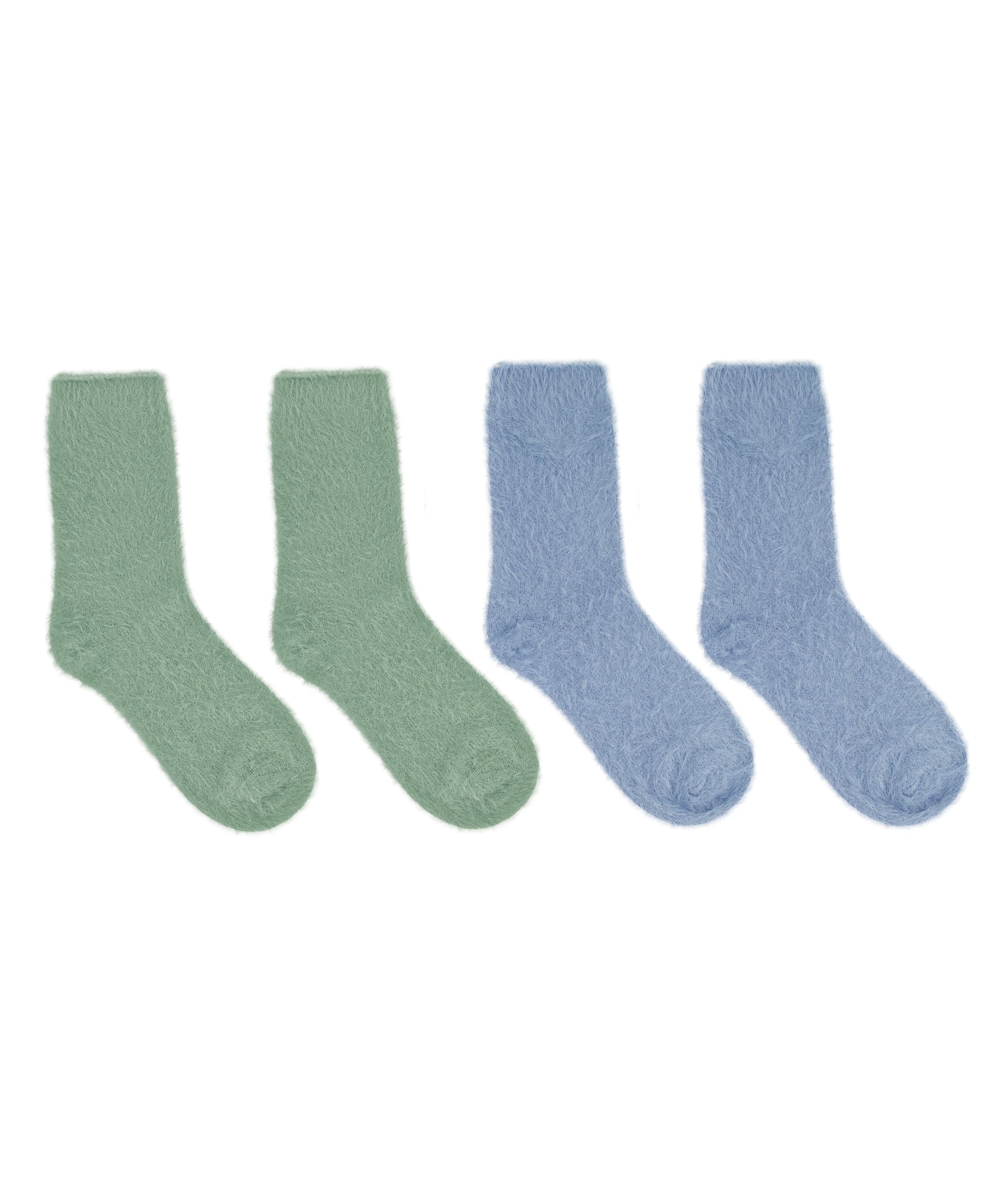 2 paires de chaussettes, Vert, main