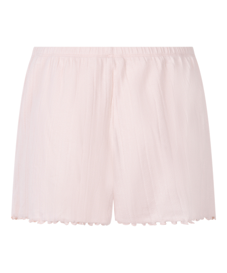 Pointelle short, Roze