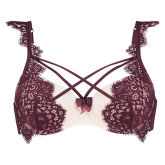 Soutien-gorge &agrave; armatures rembourr&eacute;  Nola, Rouge