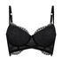 Soutien-gorge long rembourr&eacute; &agrave; armatures Raine, Noir