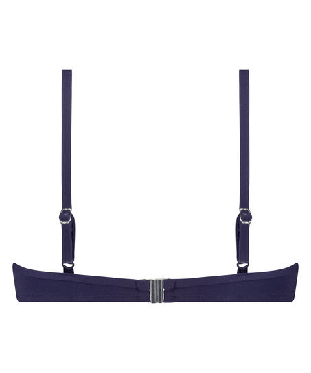 Voorgevormde beugel bikinitop Scallop, Blauw