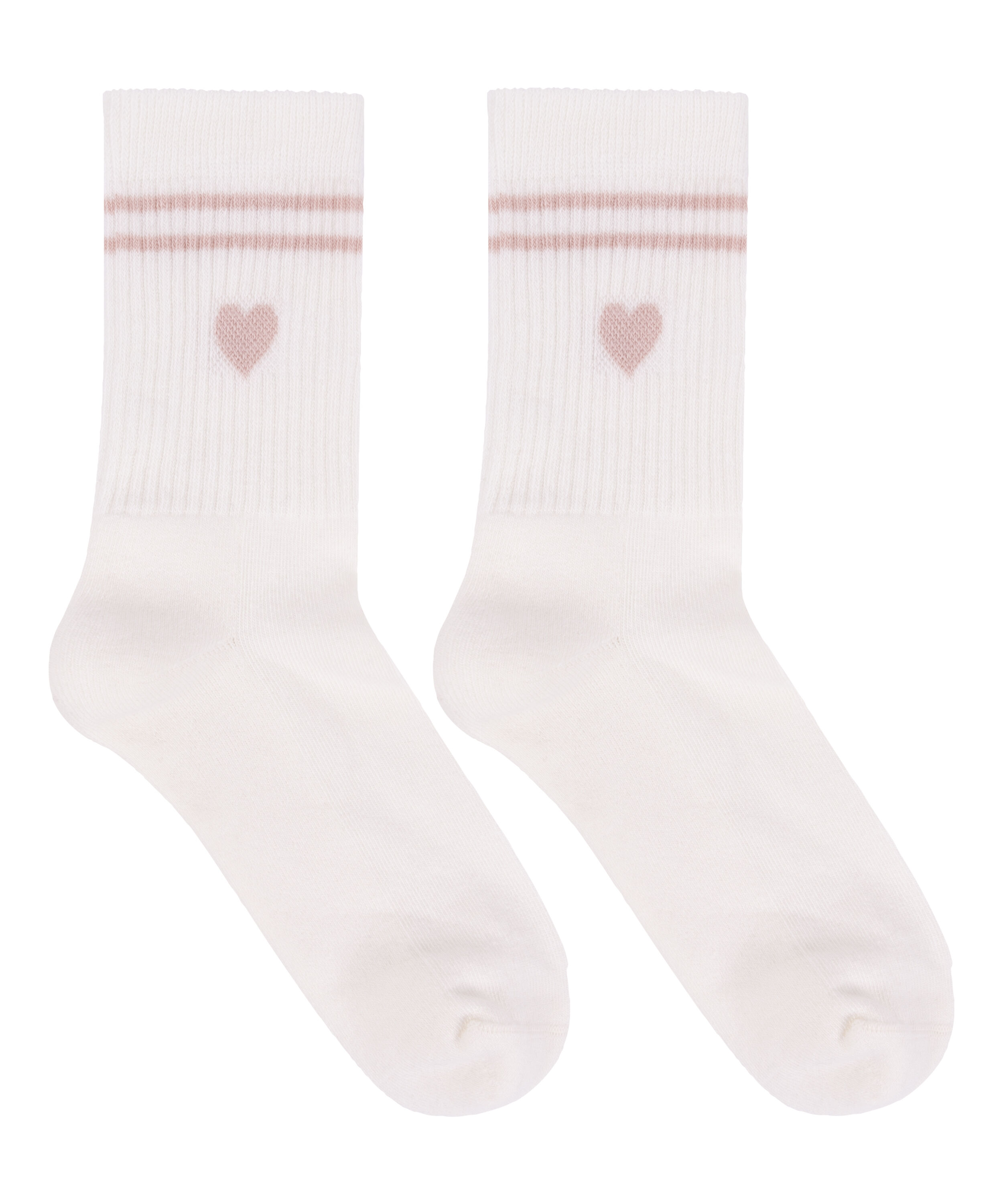 Chaussettes courtes en coton, Blanc