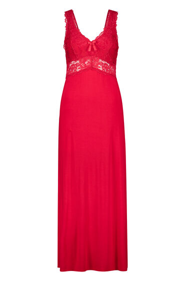 Hunkemöller Slipdress Nora Lace Long Rood, foto 3