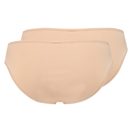 2 katoenen slips Kim, Beige