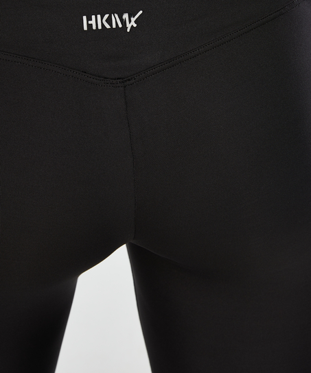HKMX High waisted sport legging mesh, Zwart