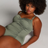 Maillot de bain Shaping Scallop, Vert