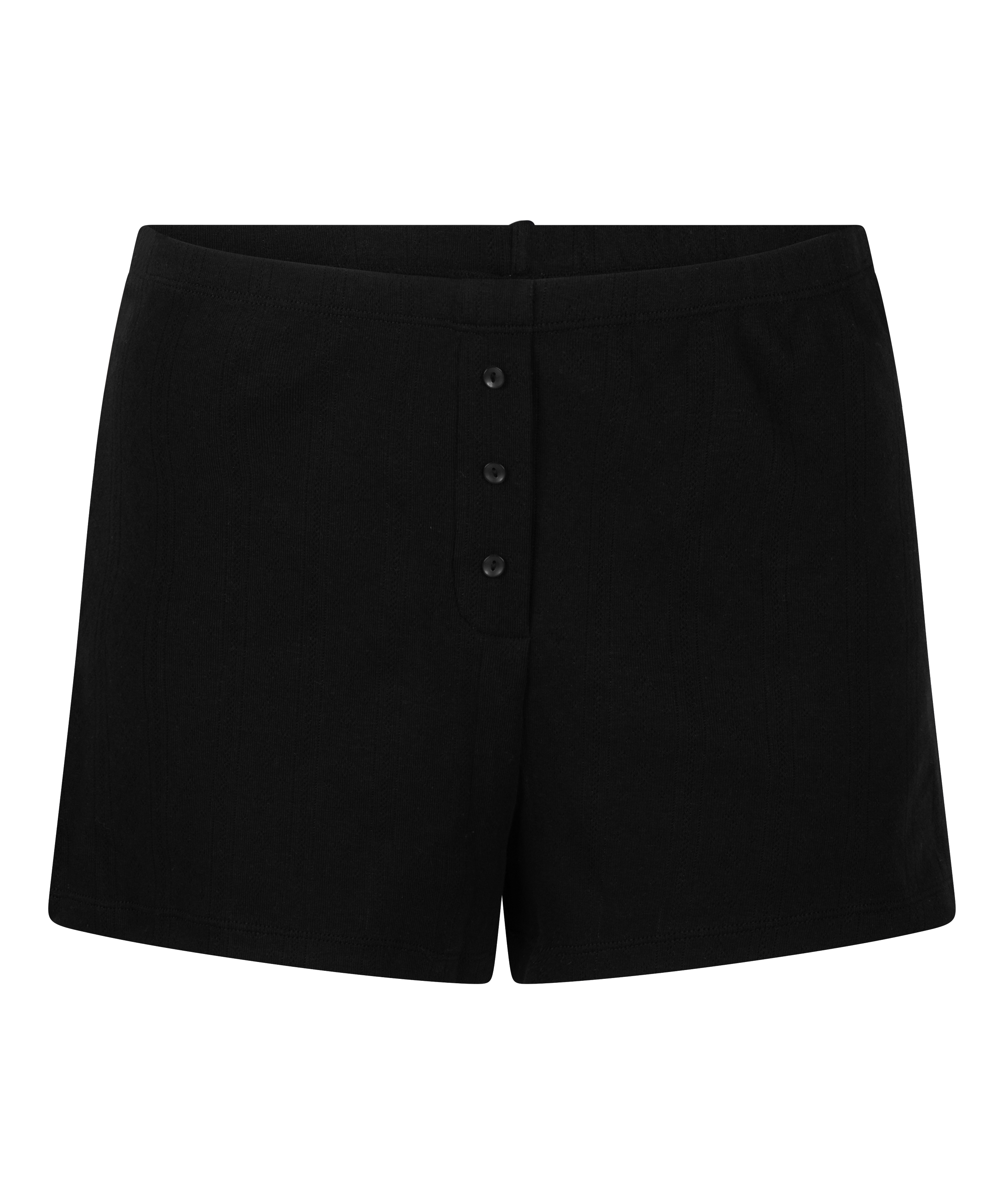 Short Pointelle, Noir, main