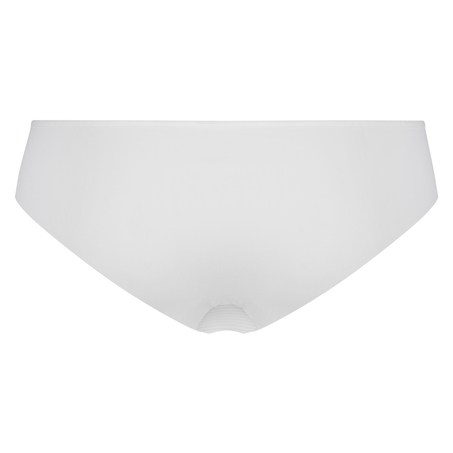 Slip brésilien invisible Stripe mesh, Blanc