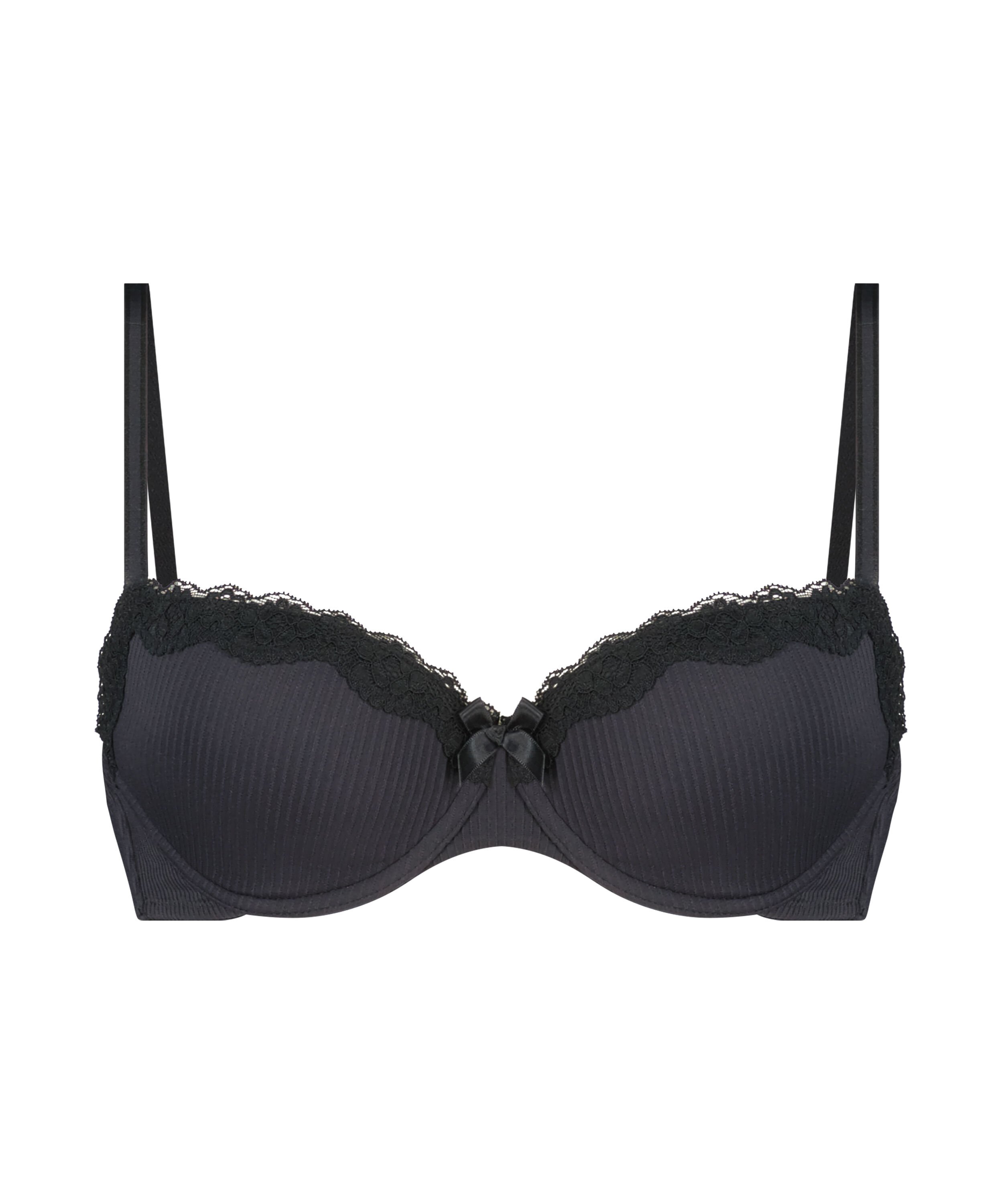 Soutien-gorge &agrave; armatures rembourr&eacute; Lola, Noir