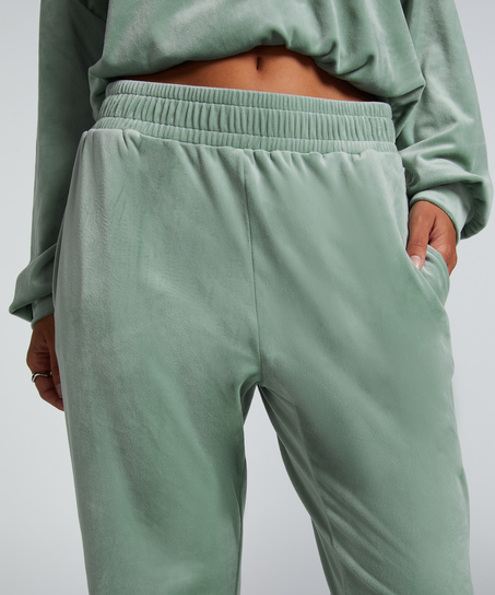 Petite Joggingbroek Velours, Groen