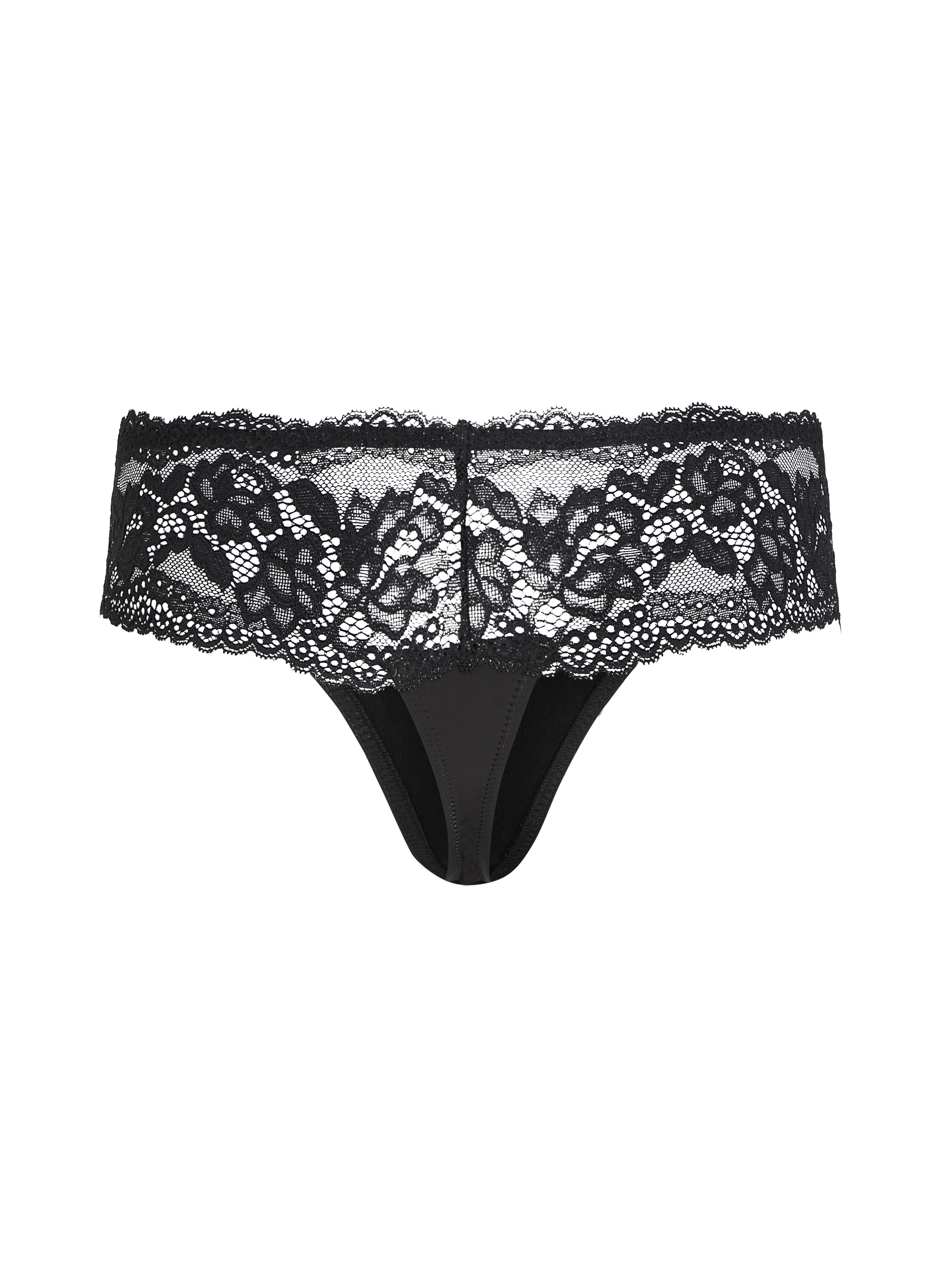 Lot de 3 boxers string Florence, Noir, main