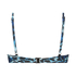 Voorgevormde beugel bikinitop Leo, Blauw