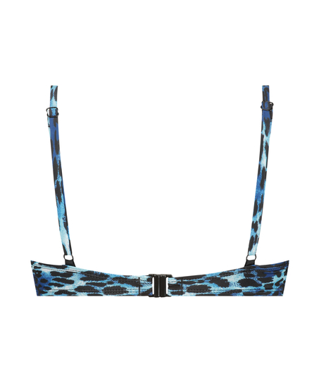 Voorgevormde beugel bikinitop Leo, Blauw