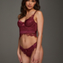 Soutien-gorge &agrave; armatures pr&eacute;form&eacute; longline Heather, Rouge
