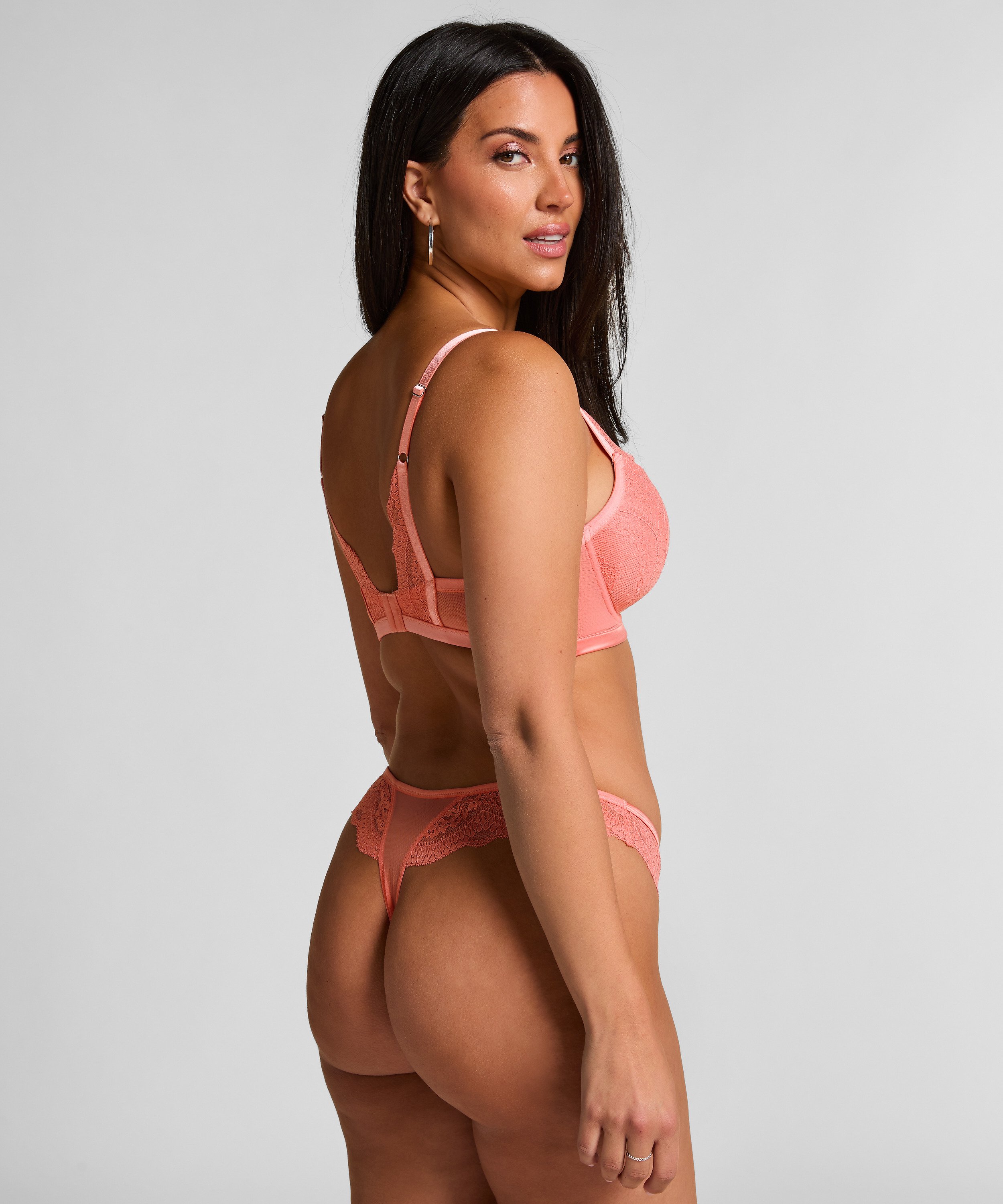 Voorgevormde Push-Up Beugel bh Robijn, Roze, main