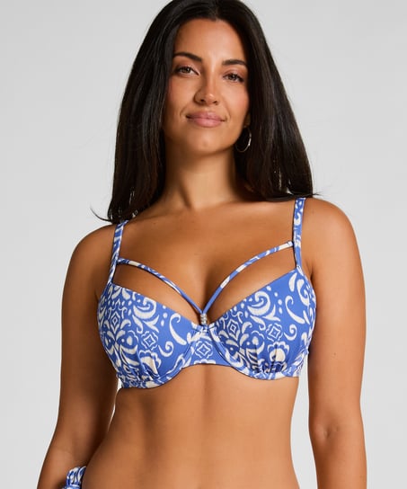 Voorgevormde bikini top Cancun, Blauw
