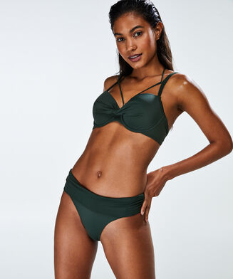 Slip de bikini &agrave; rabat Dream, Vert