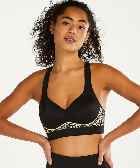 HKMX Soutien-gorge de sport The All Star Level 2, Noir