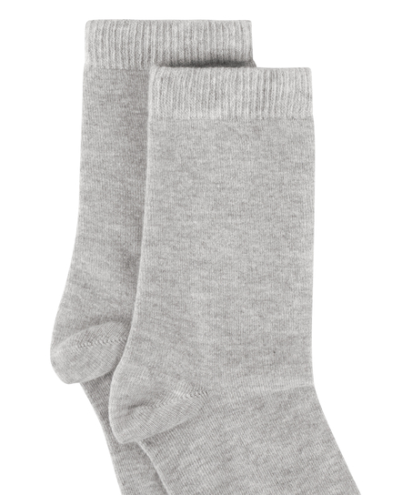 Chaussettes courtes en modal, Gris