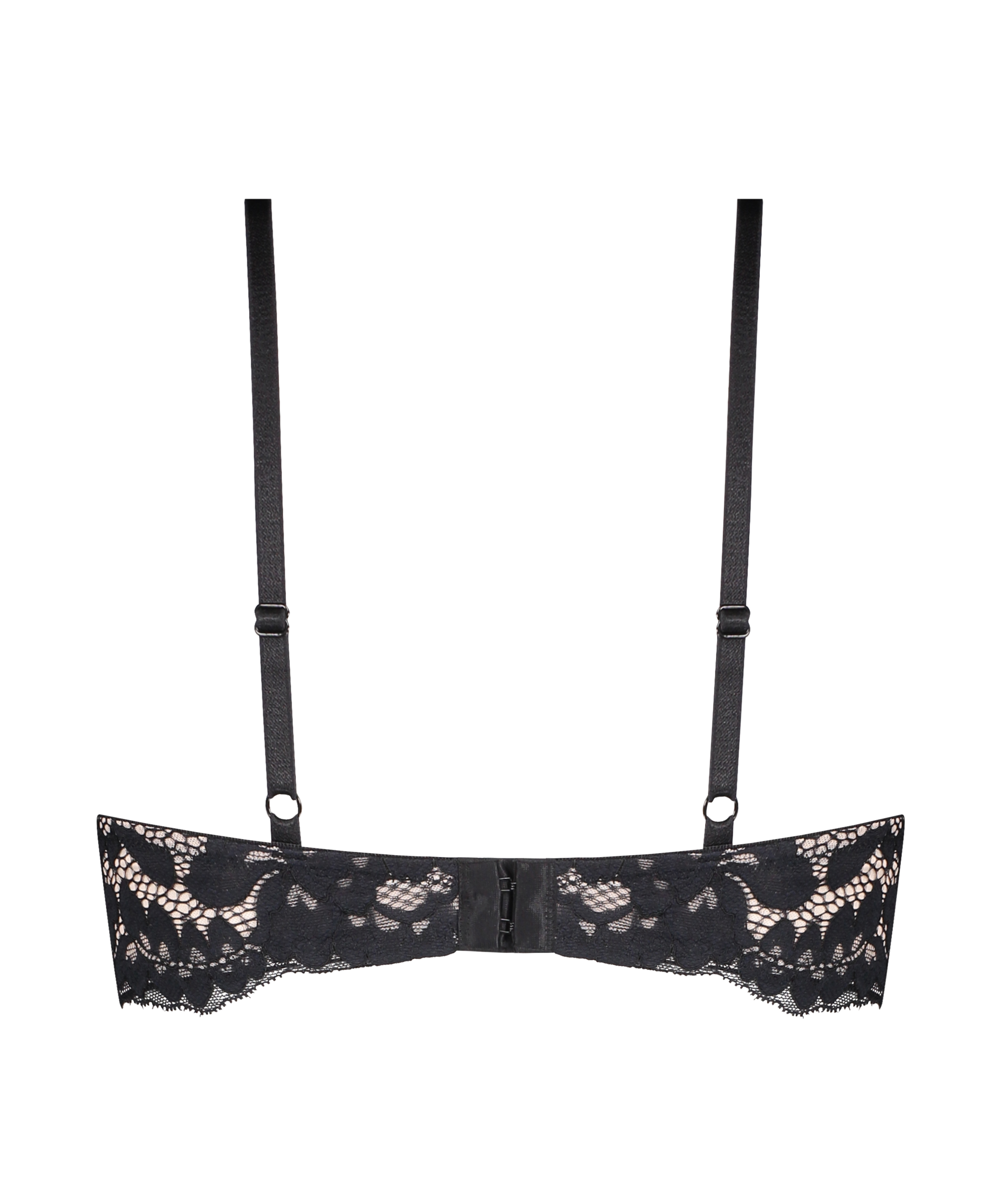 Soutien-gorge rembourré à armatures Elly, Noir, main
