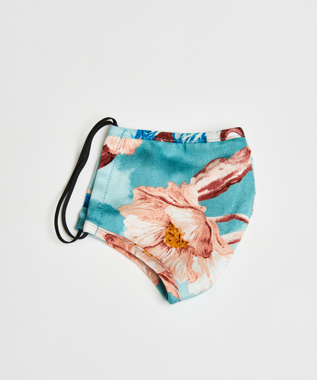 Mondkapje Print, Blauw