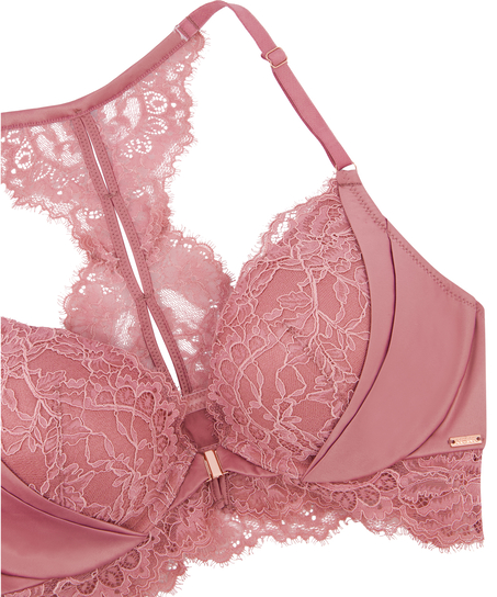 Soutien-gorge push-up &agrave; armatures pr&eacute;form&eacute; Cecile, Rose