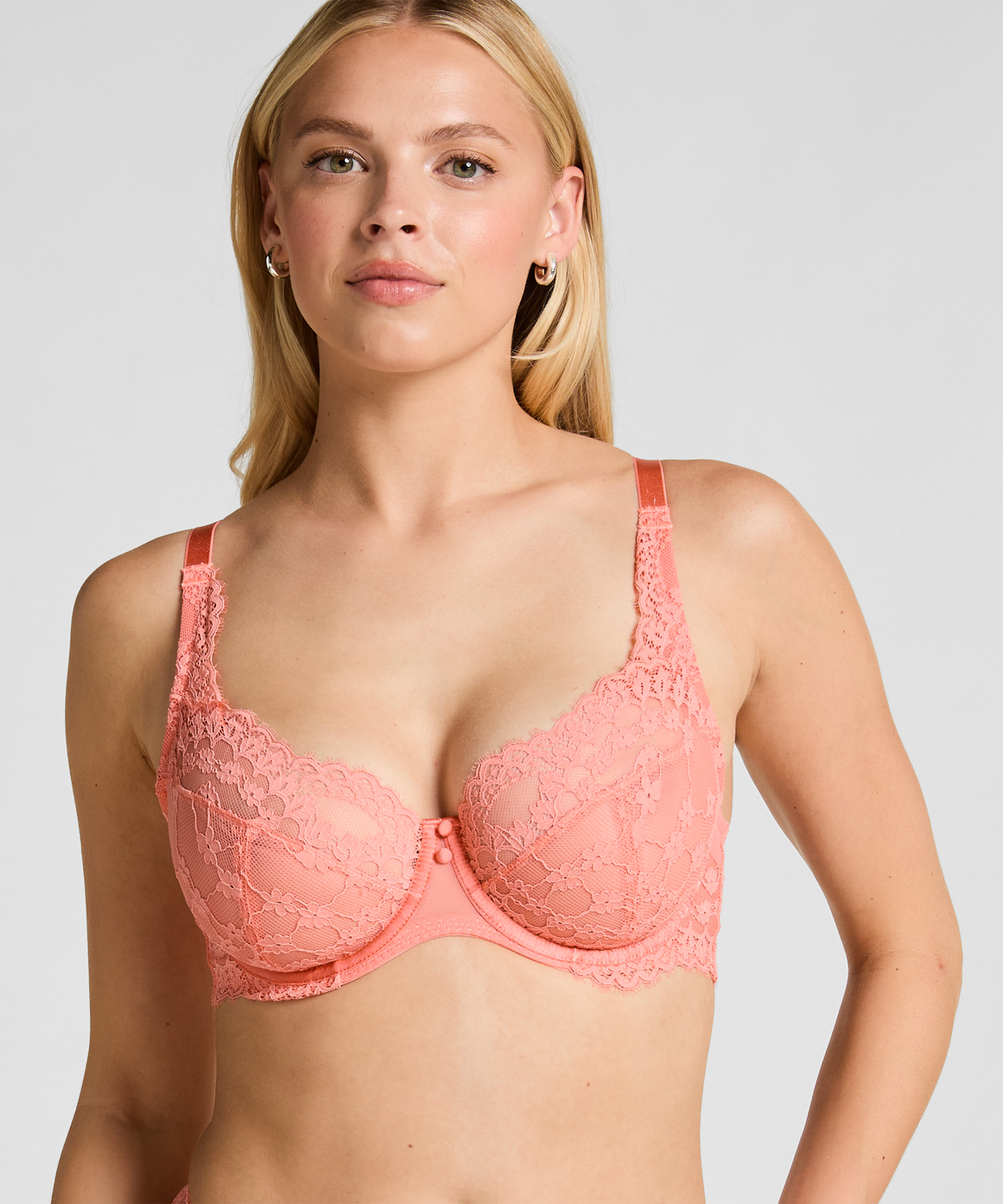 Soutien-gorge &agrave; armatures non-pr&eacute;form&eacute; Daisy, Rose, main