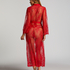 Lange Kimono Allover Lace, Rood