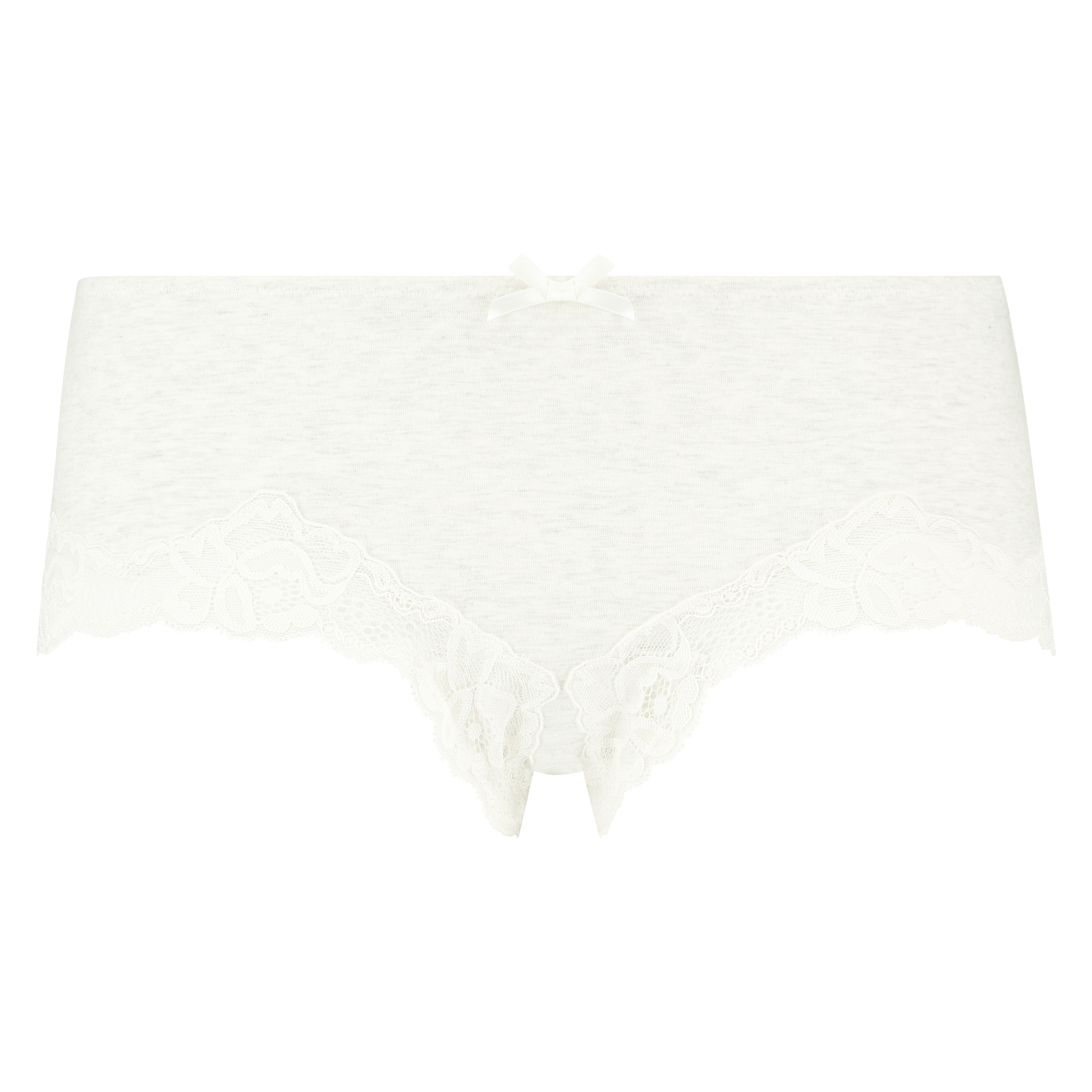 Boxer Coton Secret Dentelle, Gris, main