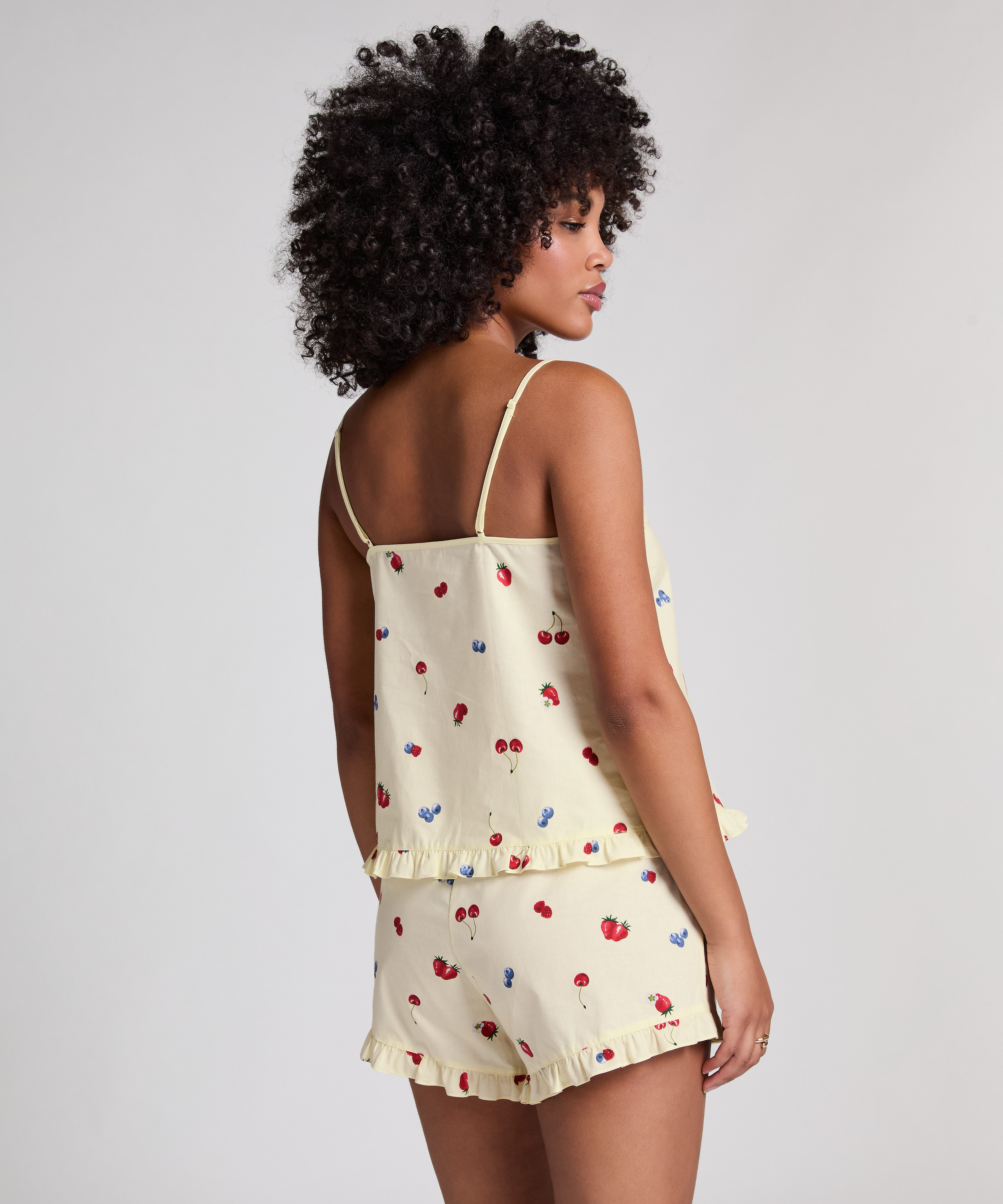 Geweven Cami, Geel, main