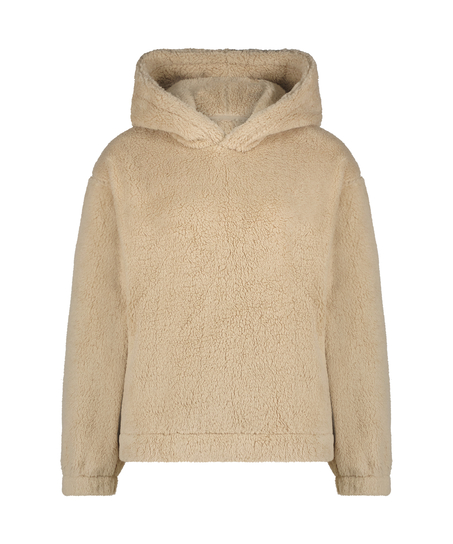 Hoodie Fleece Snuggle, Beige