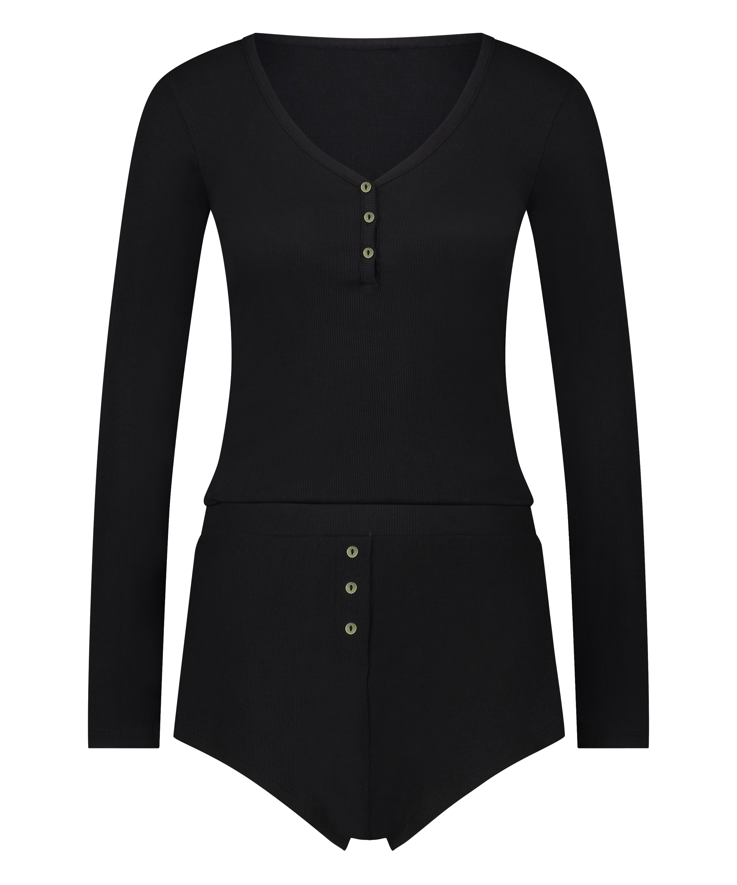 Pyjama set, Zwart, main