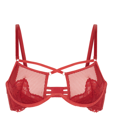 Soutien-gorge &agrave; armatures non-rembourr&eacute; Milana, Rouge
