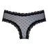 Slip br&eacute;silien V-shape mesh, Noir