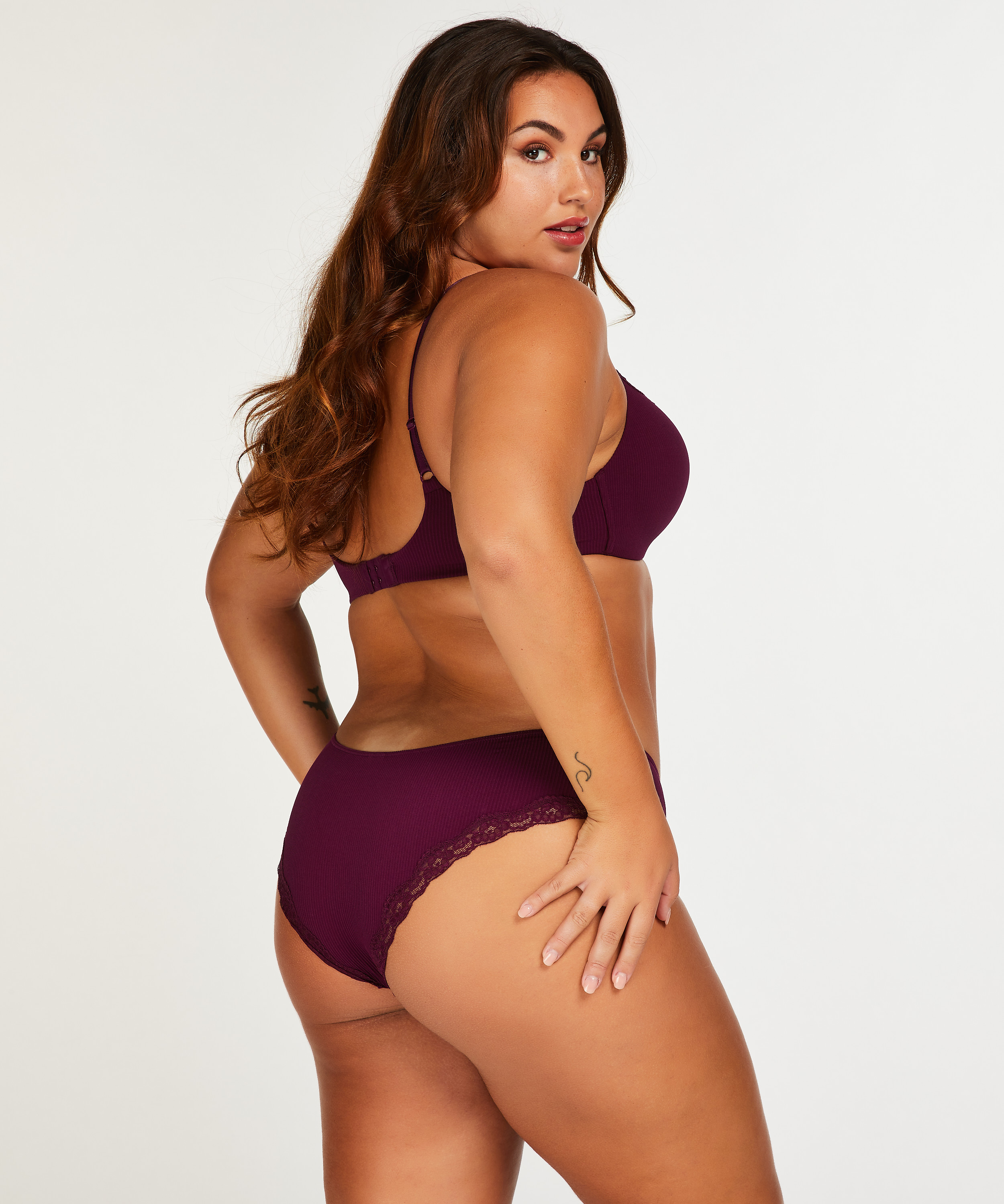 Voorgevormde bh zonder beugel Lola, Paars, main