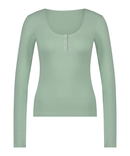Top de pyjama Rib, Vert