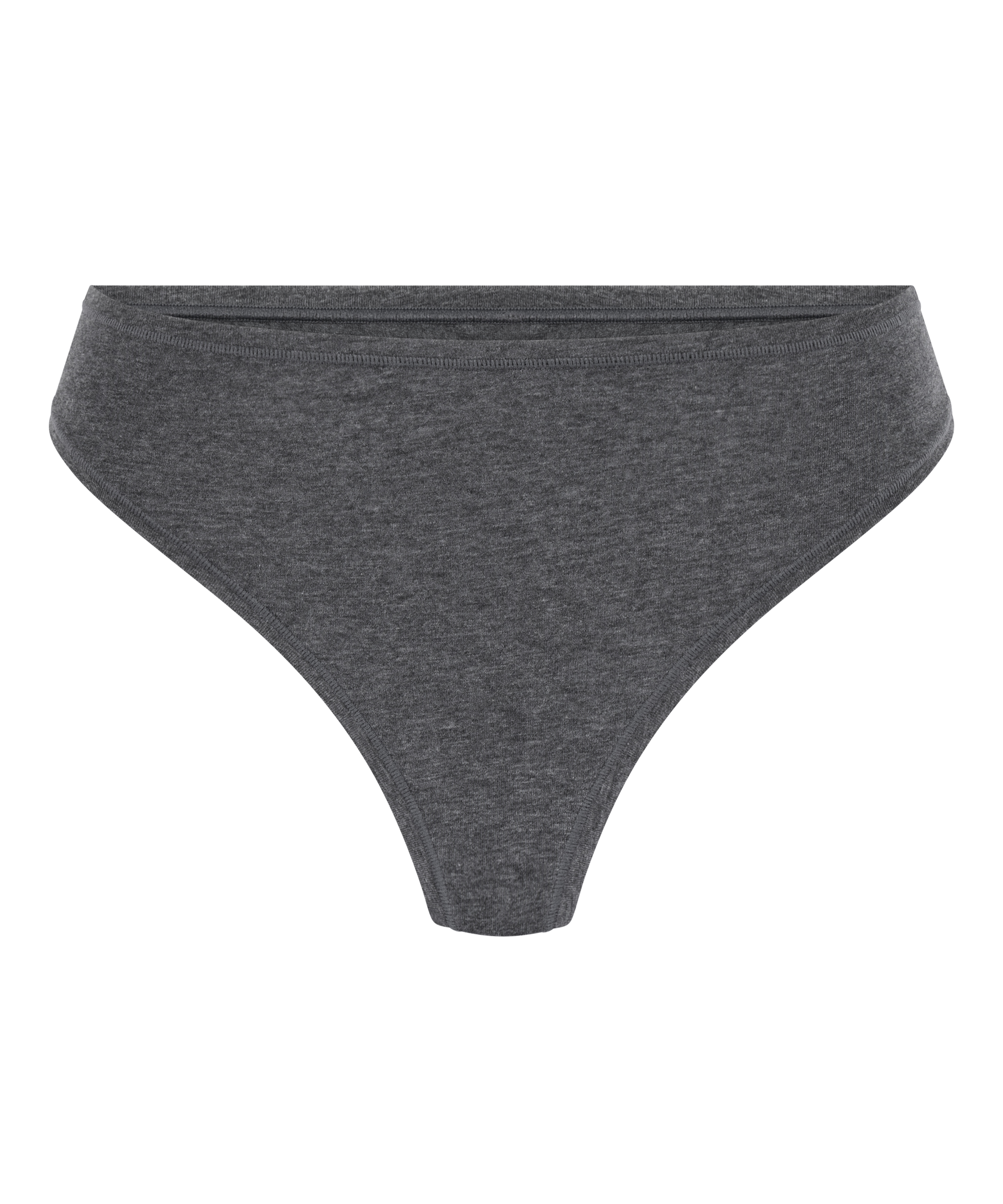 Tanga en coton doux, Gris, main